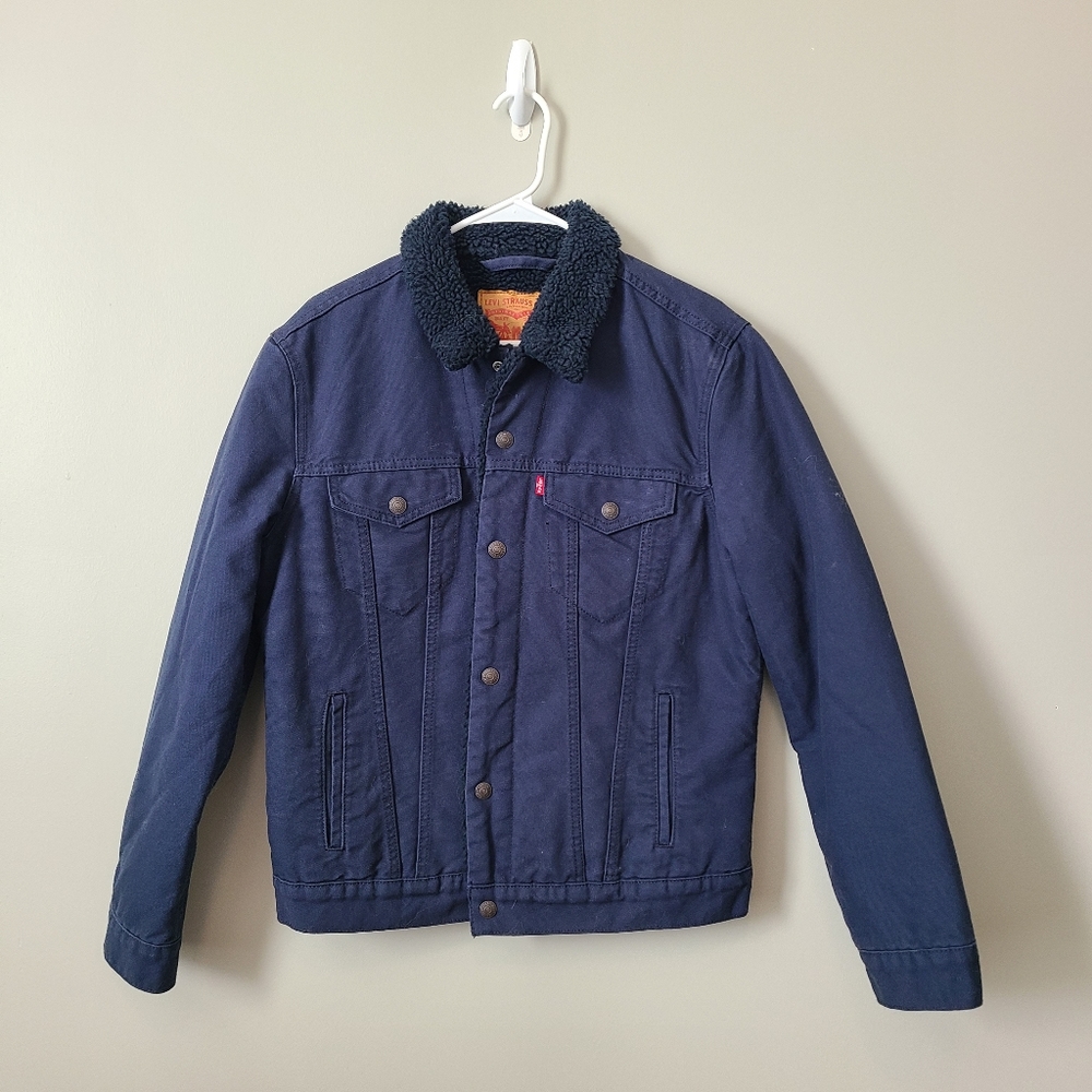 Levi's Canvas Sherpa Trucker Jacket